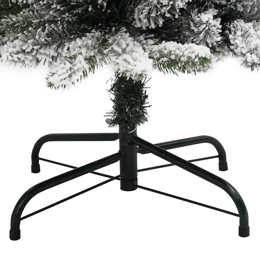 Albero di Natale Artificiale con 300 LED e Neve Floccata 210 cm 3315771