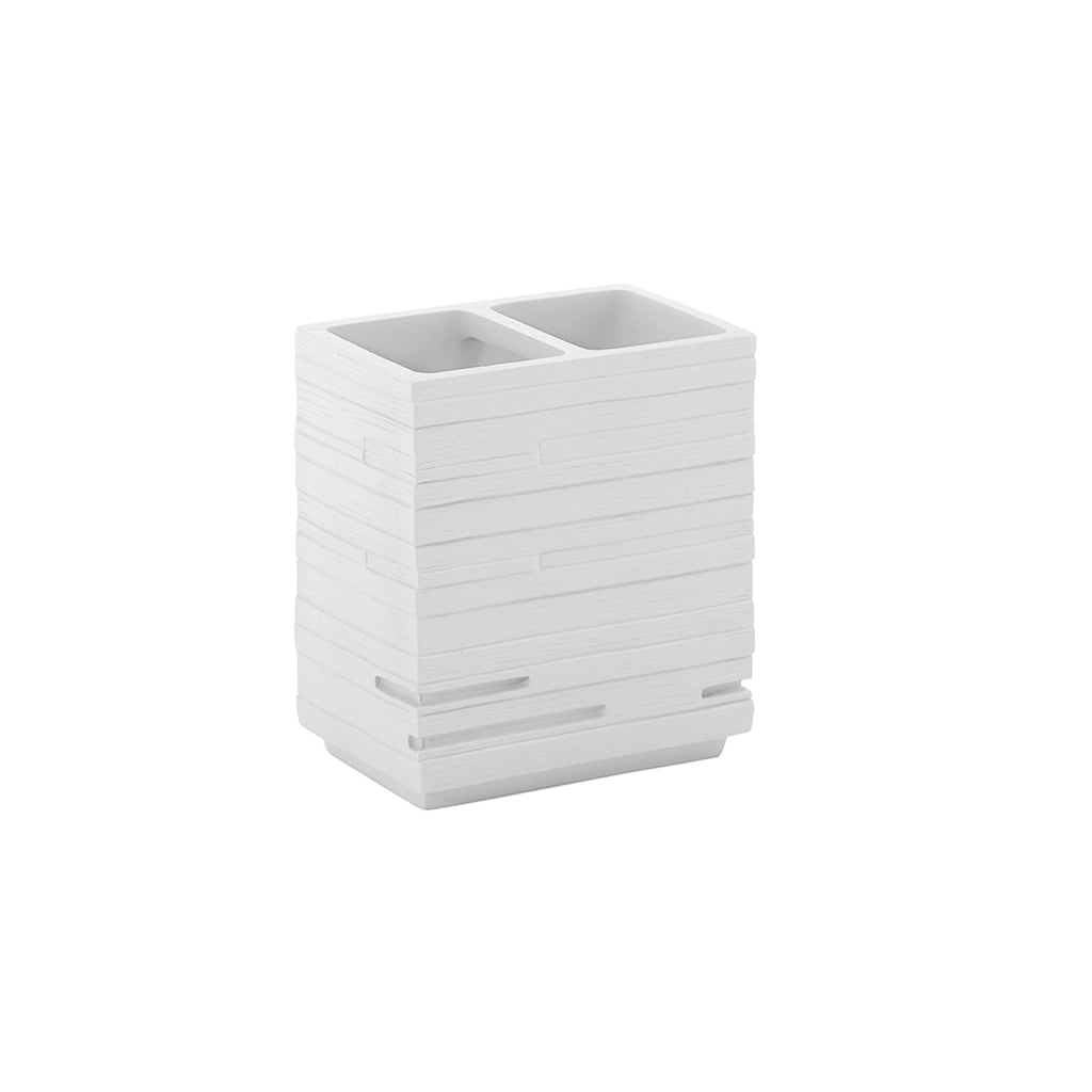 Porta Spazzolino Quadrotto Bianco Gedy - Gedy