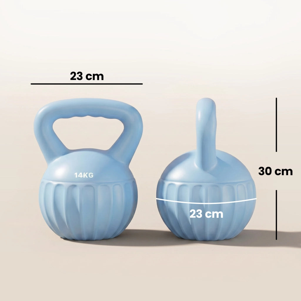 Kettlebell 14 kg ¨C Xylo ¨C Maniglia Antiscivolo, Blu