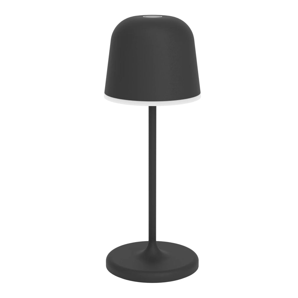 Lampada Ricaricabile Moderna Mannera-S Alluminio Nero Led 1,8W 170Lm Ip54