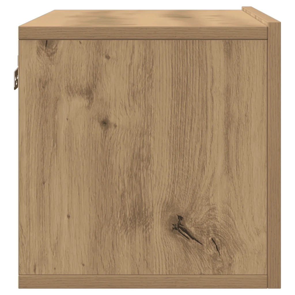 Mobili TV a Parete 2 pz-Credenza per TV sospesa Rovere Artigianale 80x30x30 cm