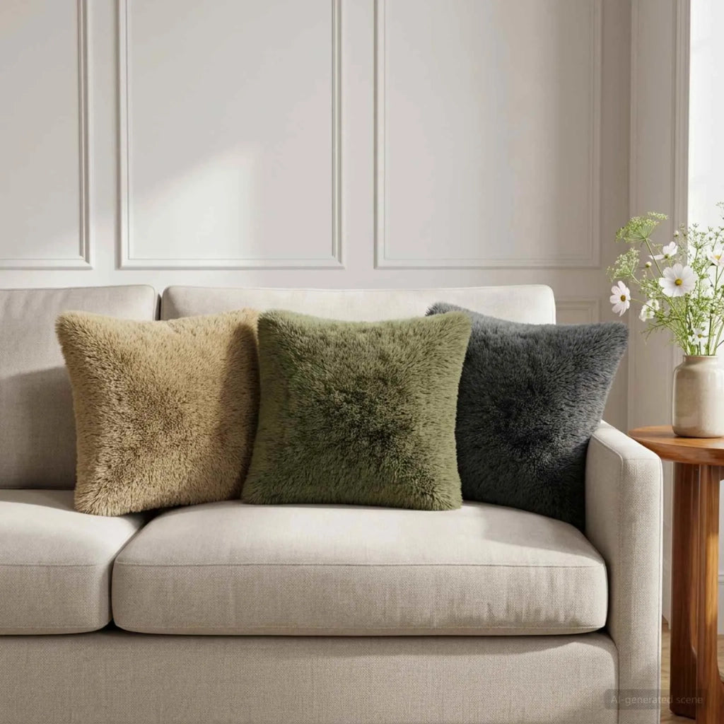 Cuscino con cuscino HEERLEN 6 pz Verde Fleece PV 924360
