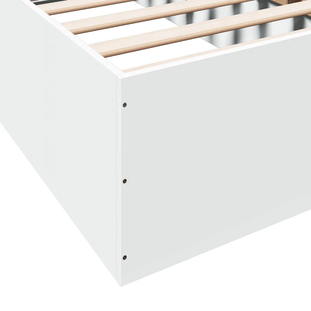 Giroletto-Struttura Letto Bianco 90x190 cm in Legno Multistrato 727965