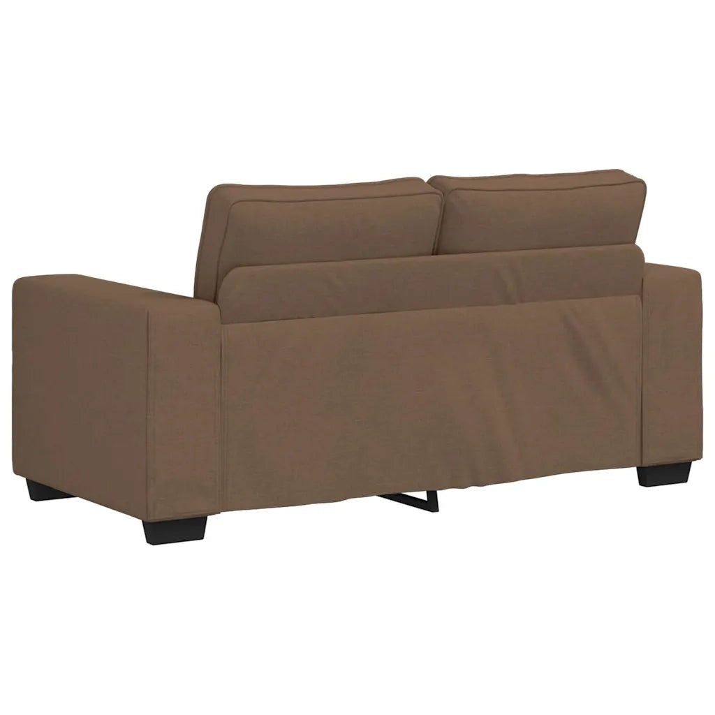 Divano a 2 Posti Marrone 160x77x82 cm in Tessuto 4105160