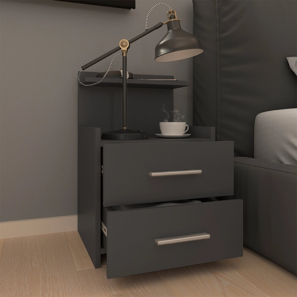 Vicco Comodini camera da letto Antracite 40 x 62 cm