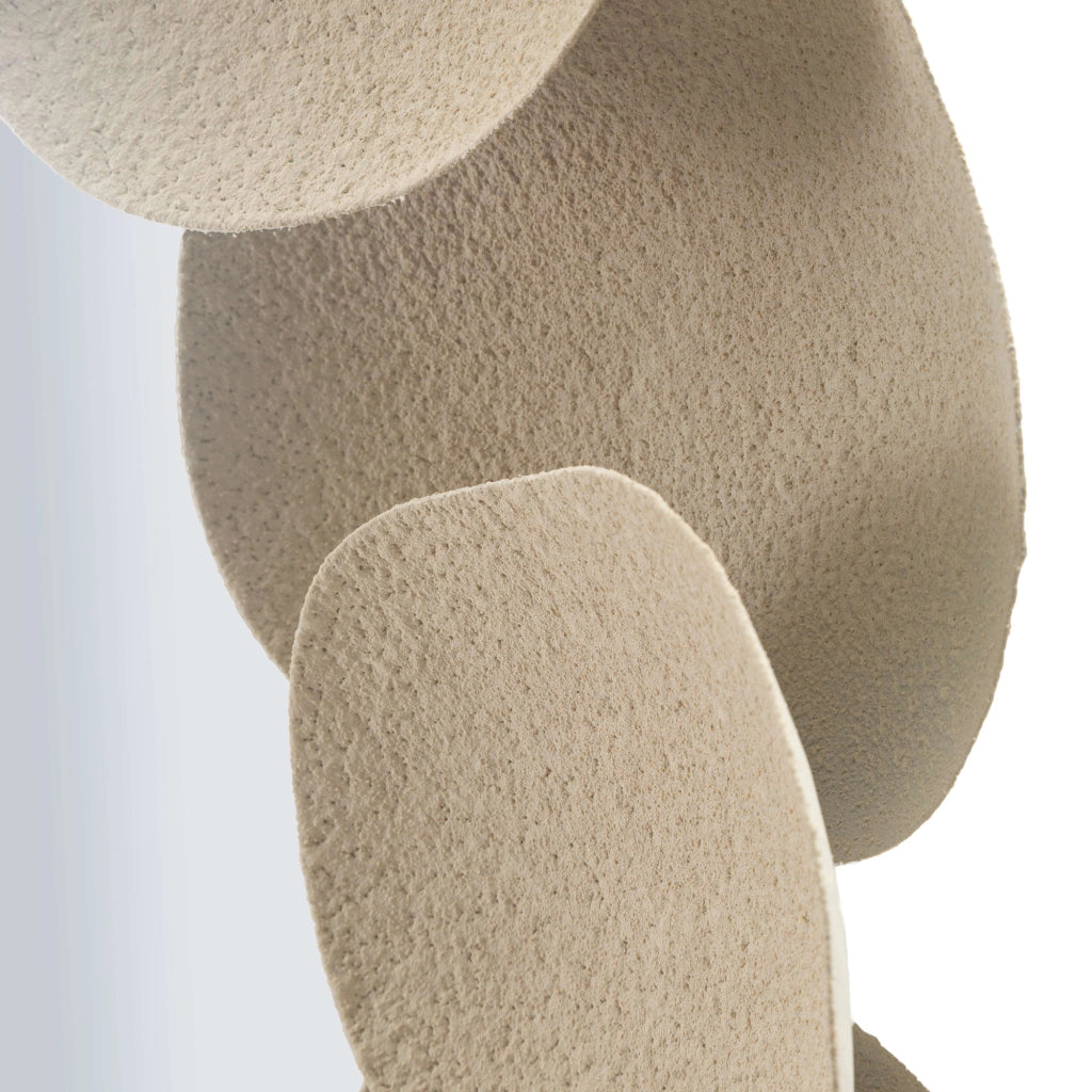 Dakate, Specchio Cornice Effetto Pietra, 85x85h cm Beige