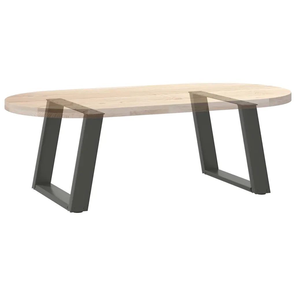 Gambe per Tavolino da Caff¨¨ a Forma di U 2 pz | Piede del tavolo Antracite 70x(42-43) cm Acciaio