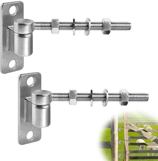 Boutoncini Porta 15 cm - Juncioni - Carico Elevato - Cardini Adattabili - Acciaio Inox - Resistente Corrosione - Cardine