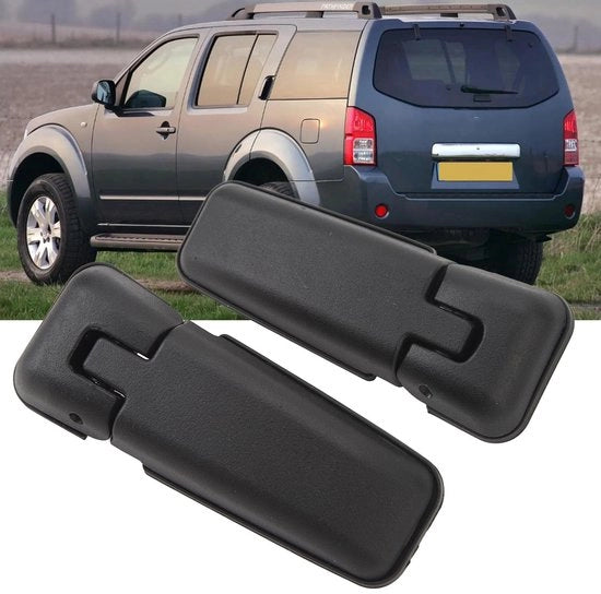 Set di Serraggio per Porte posteriori - 1 Paio - Compatibile con Pathfinder 2005-2012 - Installazione Facile - Materiale ABS/Metallo/Gomma - Apertura e Chiusura Silenziosa - Serraggio per Porte posteriori