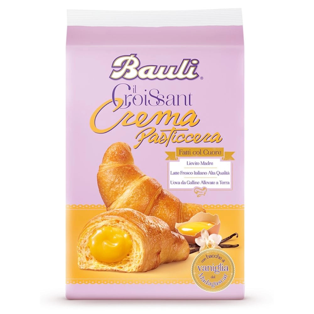 Bauli croissant: classico- al cioccolato- al albicocca- alla ciliegia- alla crema pasticcera