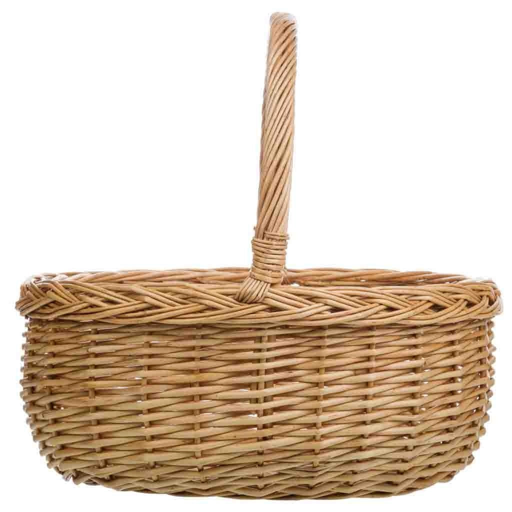 Set di 3 cestini in vimini naturale marrone