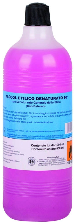 ALCOOL ETILICO DENATURATO 90%  lt. 1 12.00 pz