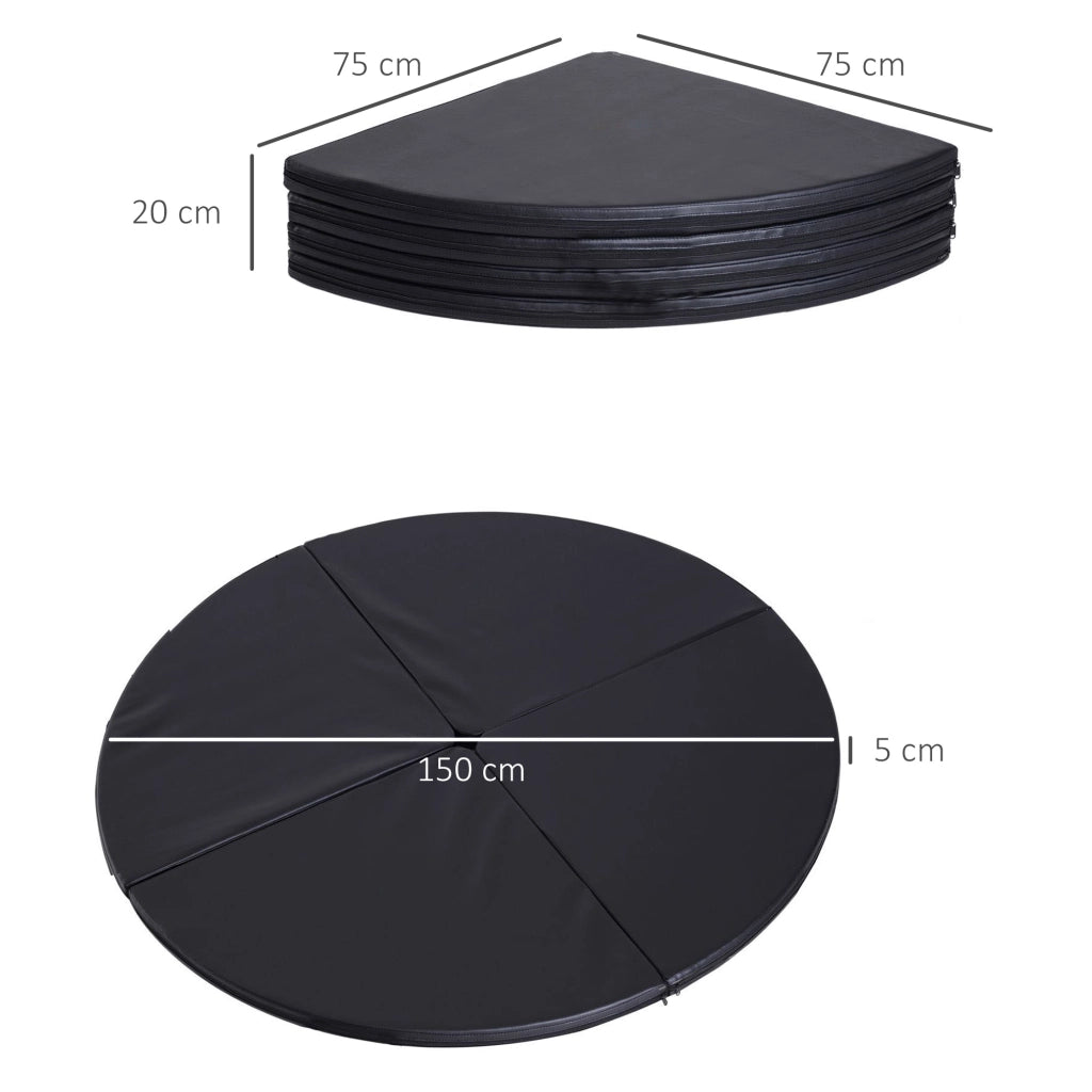 Tappetino per Pole Dance ¨C Minimal ¨C Nero, 5 cm, plastica