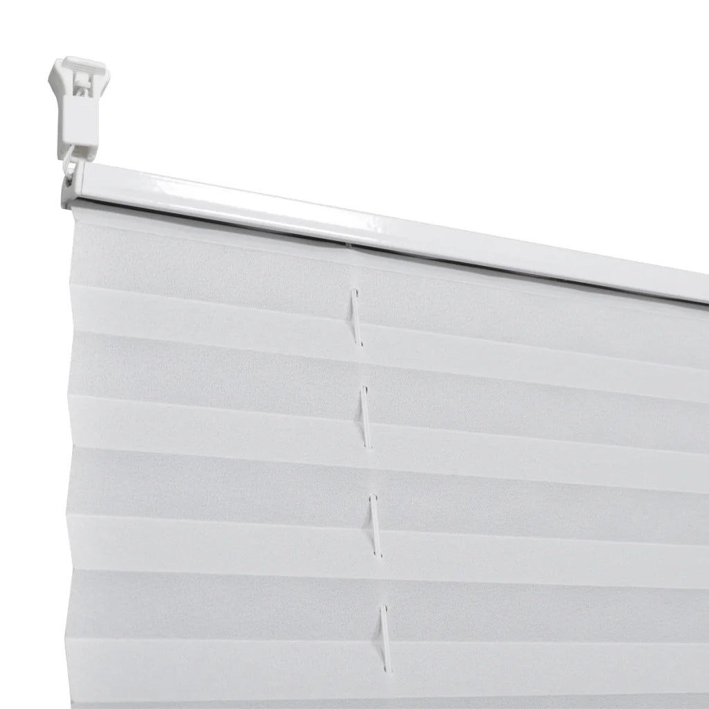 Tenda plissettata bianca 100 x 200 cm 4102187