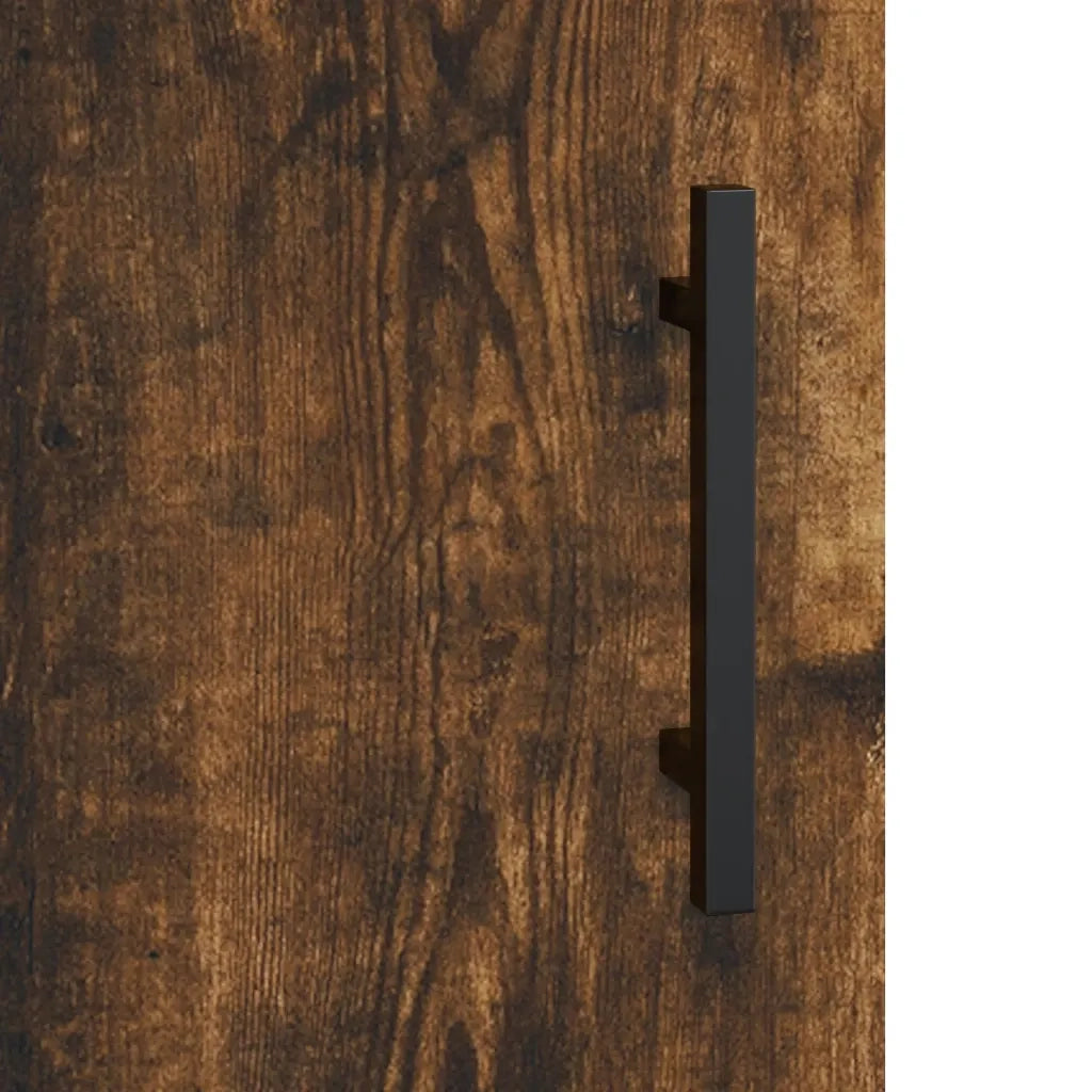 Credenza | Madia | Buffet da pranzo | Armadio da pranzo Rovere Fumo 69,5x34x180 cm in Legno Multistrato