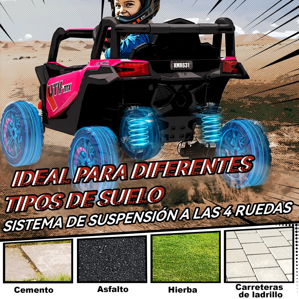 Casetta Rosa per Bambini ¨C Zephmum ¨C 12V con Telecomando