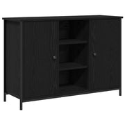 Credenza | Madia | Buffet da pranzo | Armadio da pranzo Rovere Nero 100 x 35 x 70 cm
