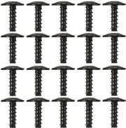 Viti Autoalimentanti 20 Pezzi - Viti di Ricambio - Metalliche - Diametro 5 mm - Lunghezza 15 mm - Nero - Per Scuderie
