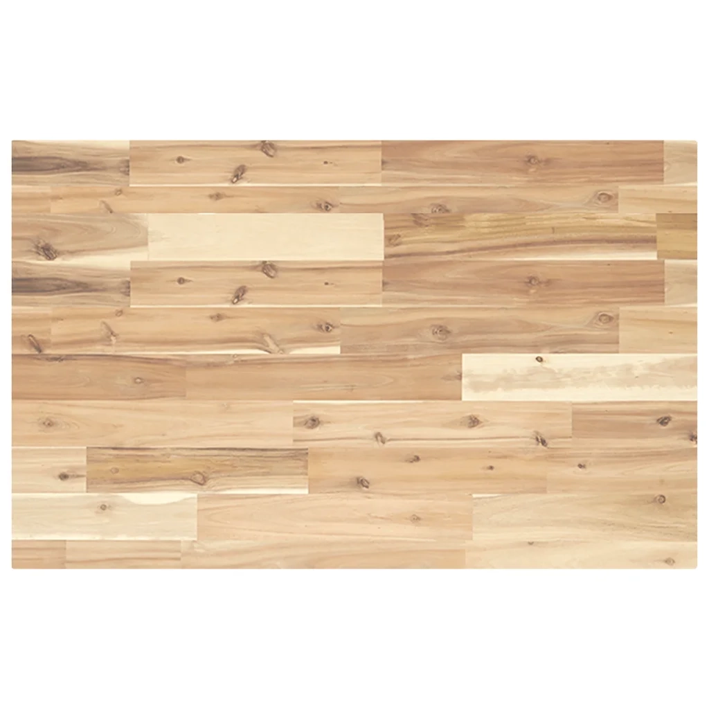 Piano Tavolo Rettangolare 80x50x4cm in Legno Massello di Acacia 4008785