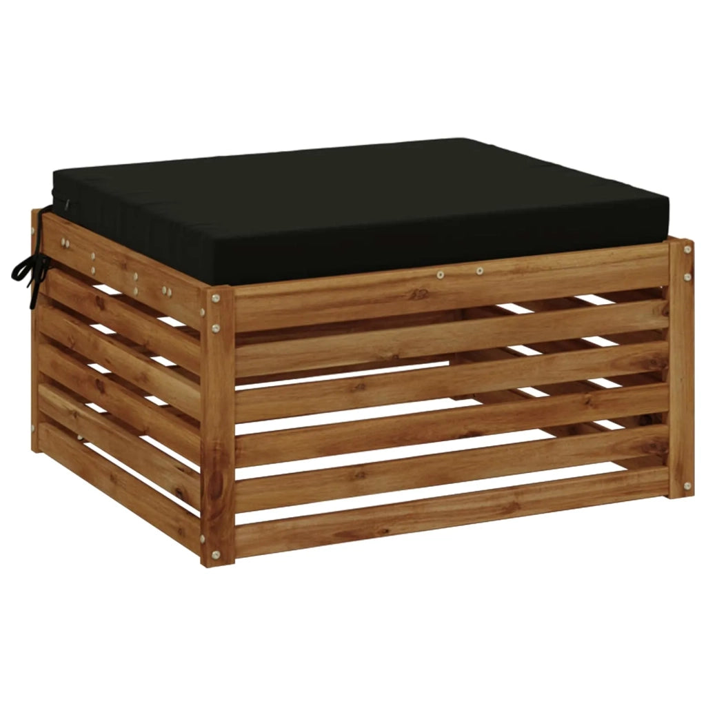 Cuscino per Sedia in Unico Pezzo SOEST 100% Poliestere Nero 944905