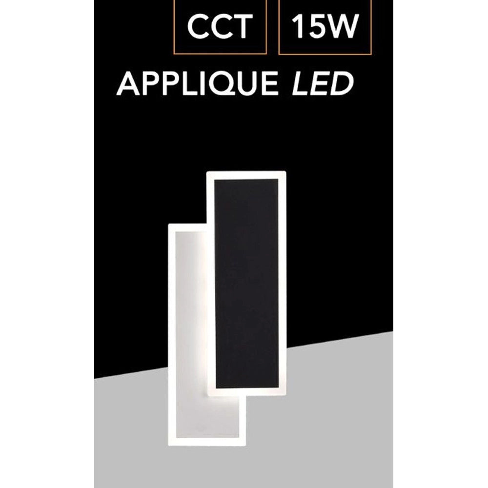 Trade Shop - Applique A Led 15 Watt Con Tecnologia Cct Tre Colorazioni Di Luce Con Switch Aq16-3c -