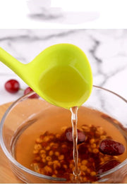 Spugna a silicone - manico lungo - cucchiaio grande - trattamento antitraslucido - adatto per alte temperature - cucchiaio spesso - accessori da cucina - servizio - nero