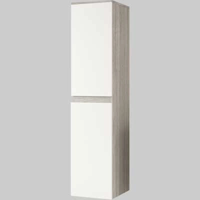 COLONNA DA BAGNO SOSPESA EVA  Rovere fumo  Bianco lucido     SAVINIDUE