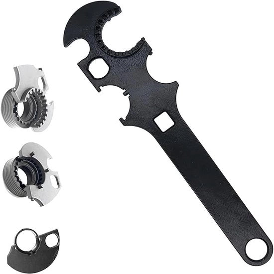Strumento di disassemblaggio con alta durezza, grande chiave metallica, chiave combinata multifunzionale per uso esterno per disassemblaggio e serraggio, costruzione in acciaio duraturo.