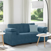Divano Divanetto Blu 180x77x82 cm in Velluto 4105276