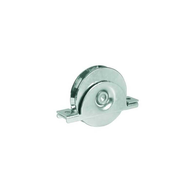 Ruote per Cancelli Gola U-20 art. 392L con Supporto dia.Mm. 80