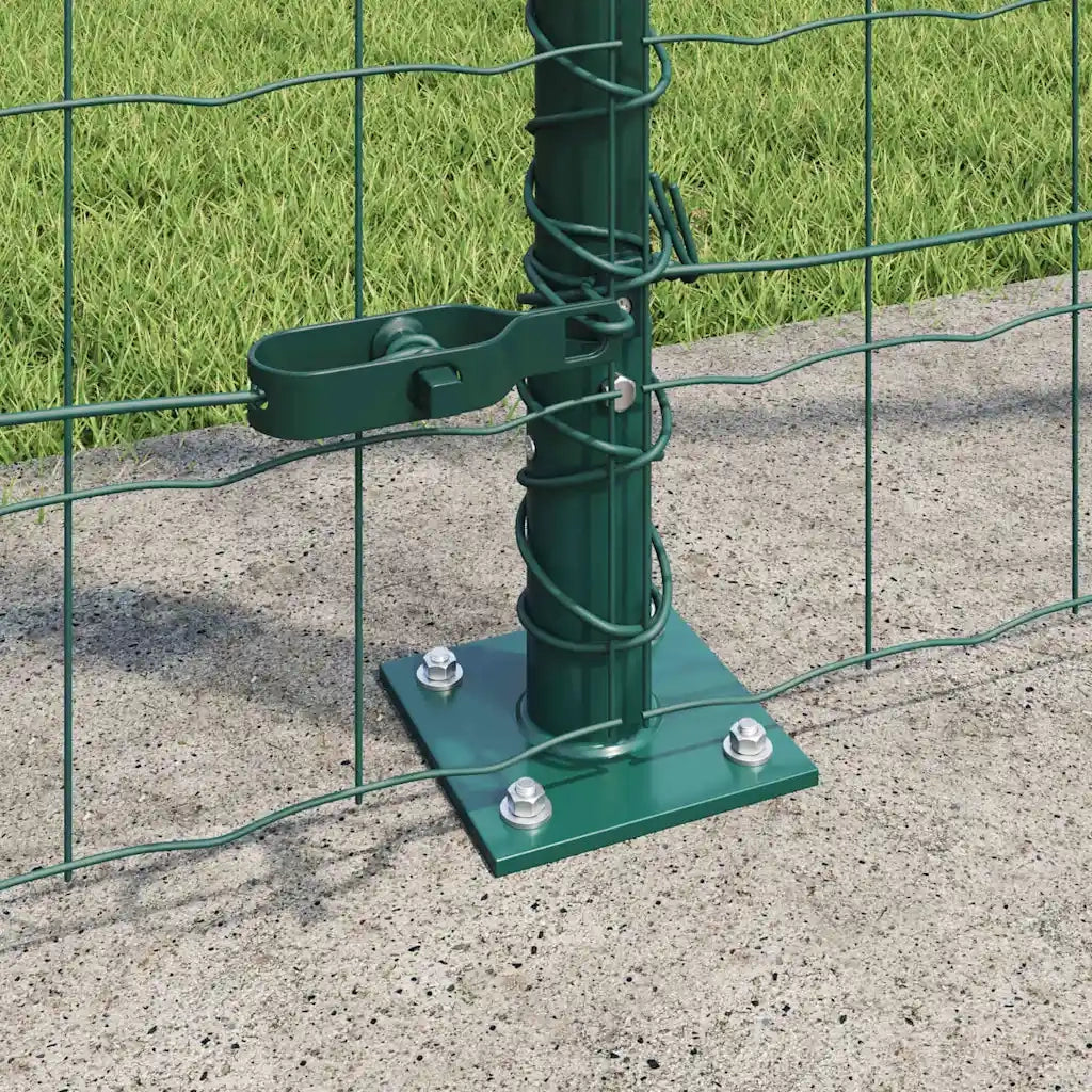 Recinzione con Posto Verde 1,2 x 25 m Acciaio e PVC