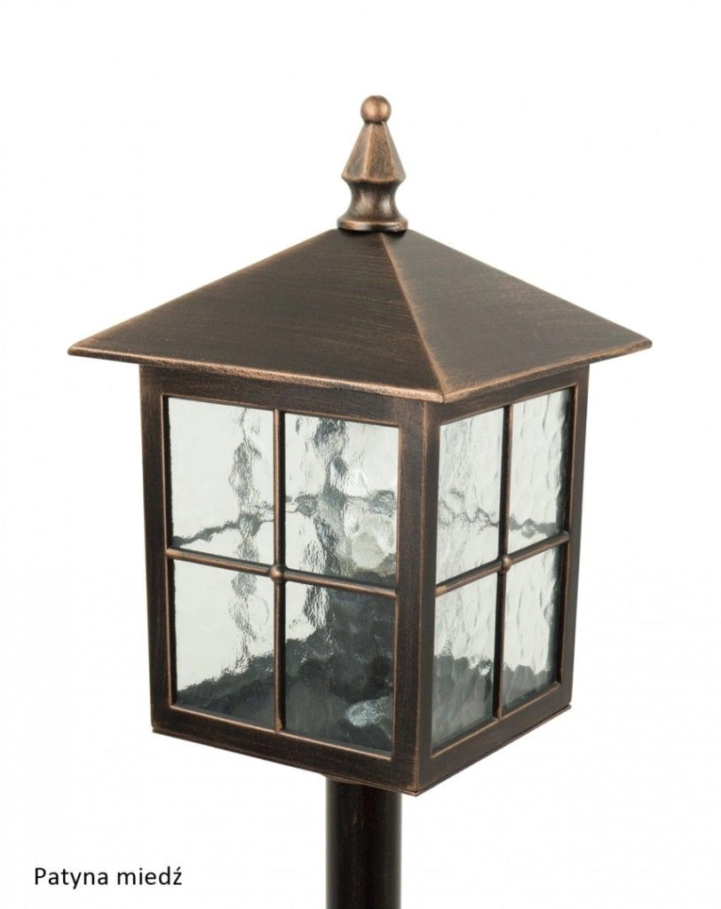 Lampione da giardino classico Wenecja 156cm E27 nero IP43