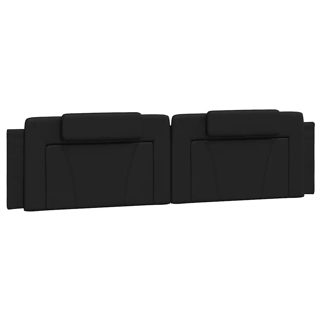 Cuscino Testiera-Cuscino per Testiera Viana Nero 200 cm in Similpelle