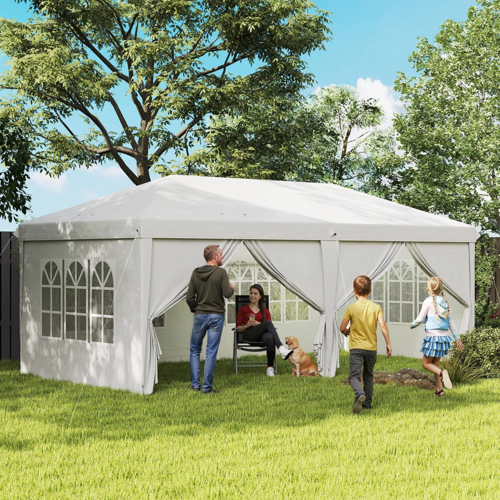 Carpa Pieghevole ¨C Minimal ¨C Bianco 5.85x2.95x2.7 m