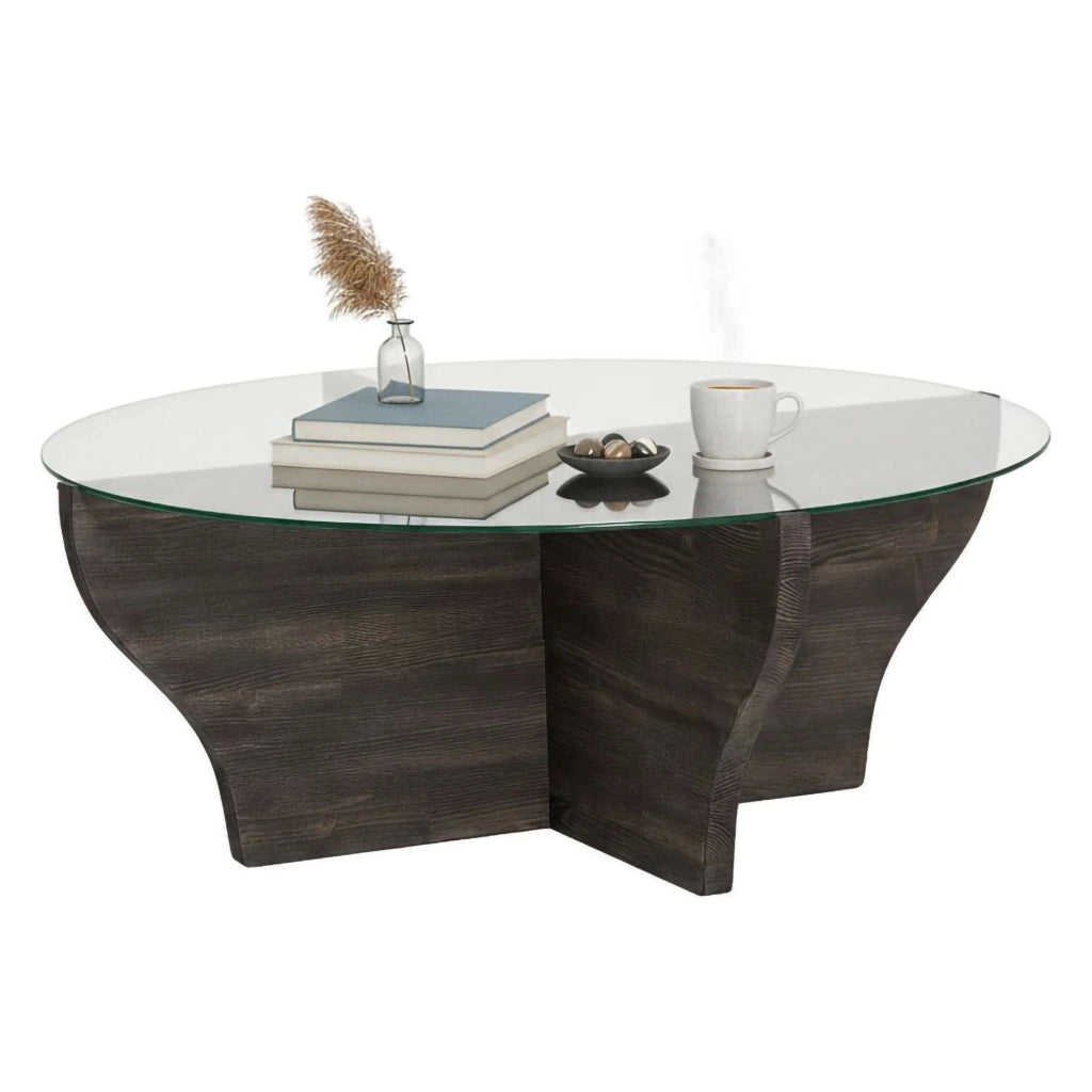 Califfi, Tavolino da Salotto Portariviste, 92x92x36h cm Nero Antracite