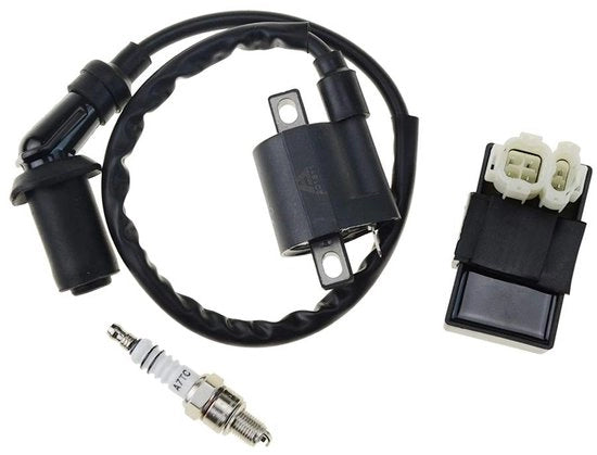 Bobina di Accensione 6 Pin - Sostituzione per GY6 50cc/150cc - CDI - Bobina - Relè Solenoide - Energia di Accensione Elevata - Induttore di Accensione