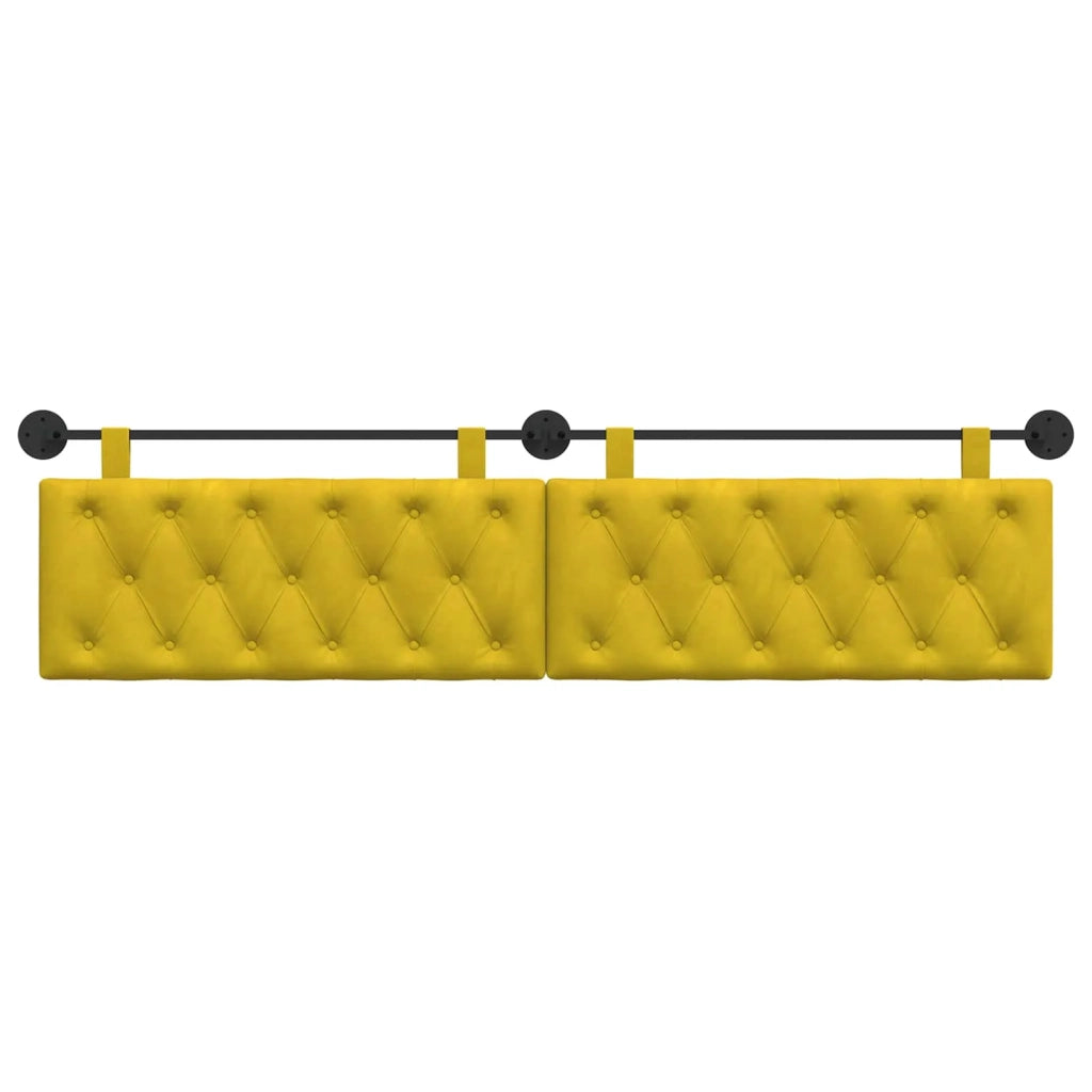 Testiera sospesa Con luce LED Giallo Velluto 42032227