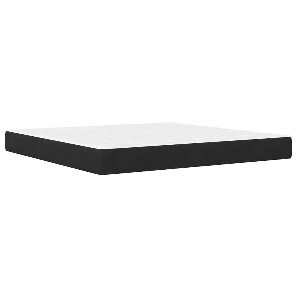 Struttura del letto con testiera Nero 200 x 200 cm Velluto 3415230