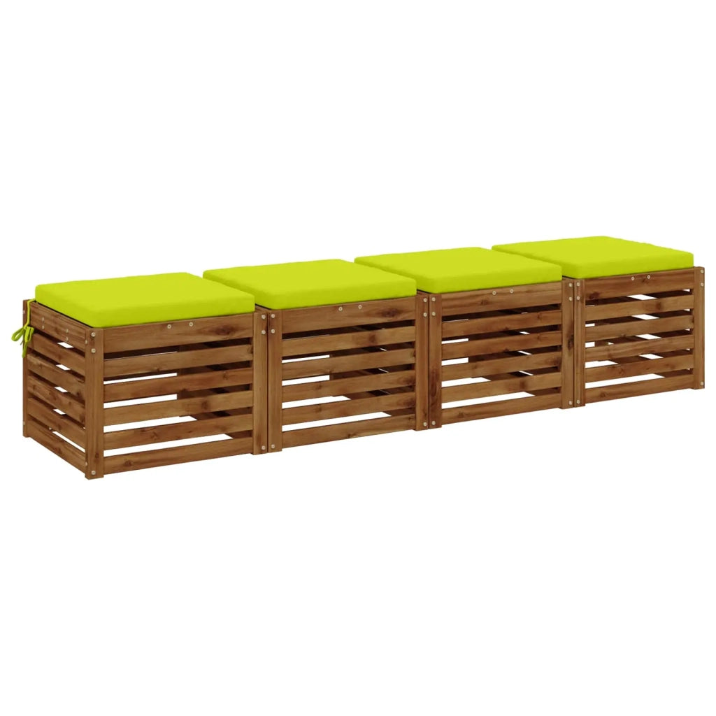 Cuscini per Sedia in 4 Pezzi SOEST 4 pz 100% Poliestere 944367