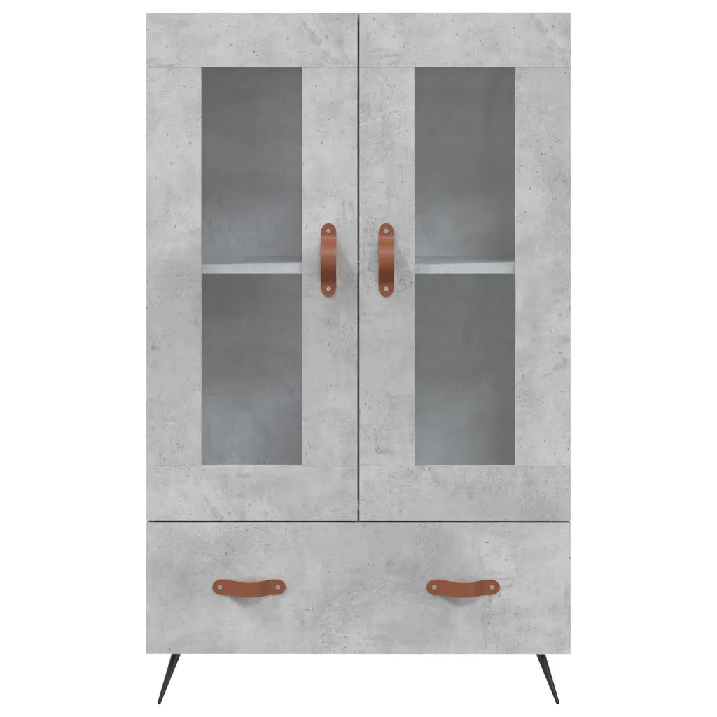 Credenza | Madia | Buffet da pranzo | Armadio da pranzo Grigio Cemento 69,5x31x115 cm in Legno Multistrato