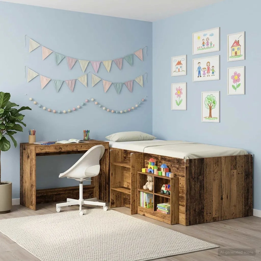 Scrivania | Tavolo da Ufficio Letto Legno antico Legno ingegnerizzato