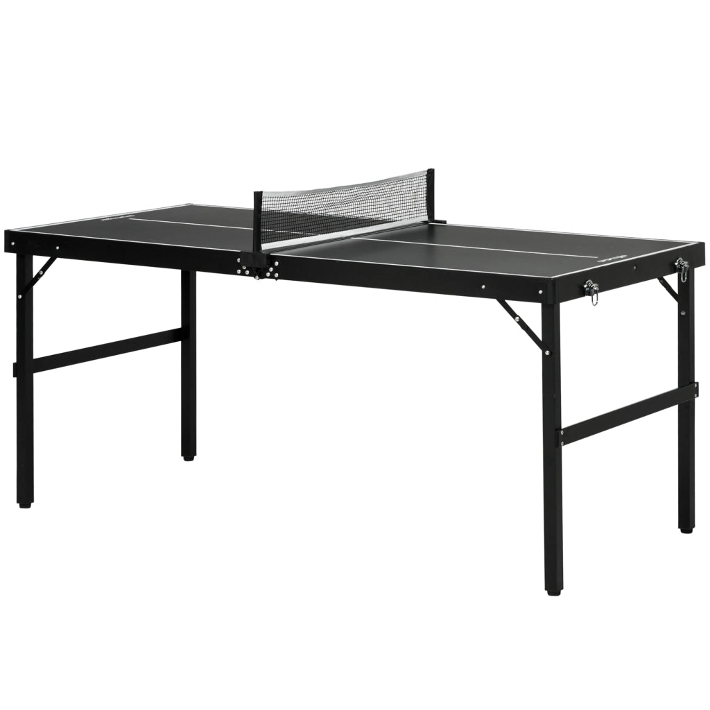 Tavolo da ping pong pieghevole ¨C zephmum ¨C nero 152x76x72 cm