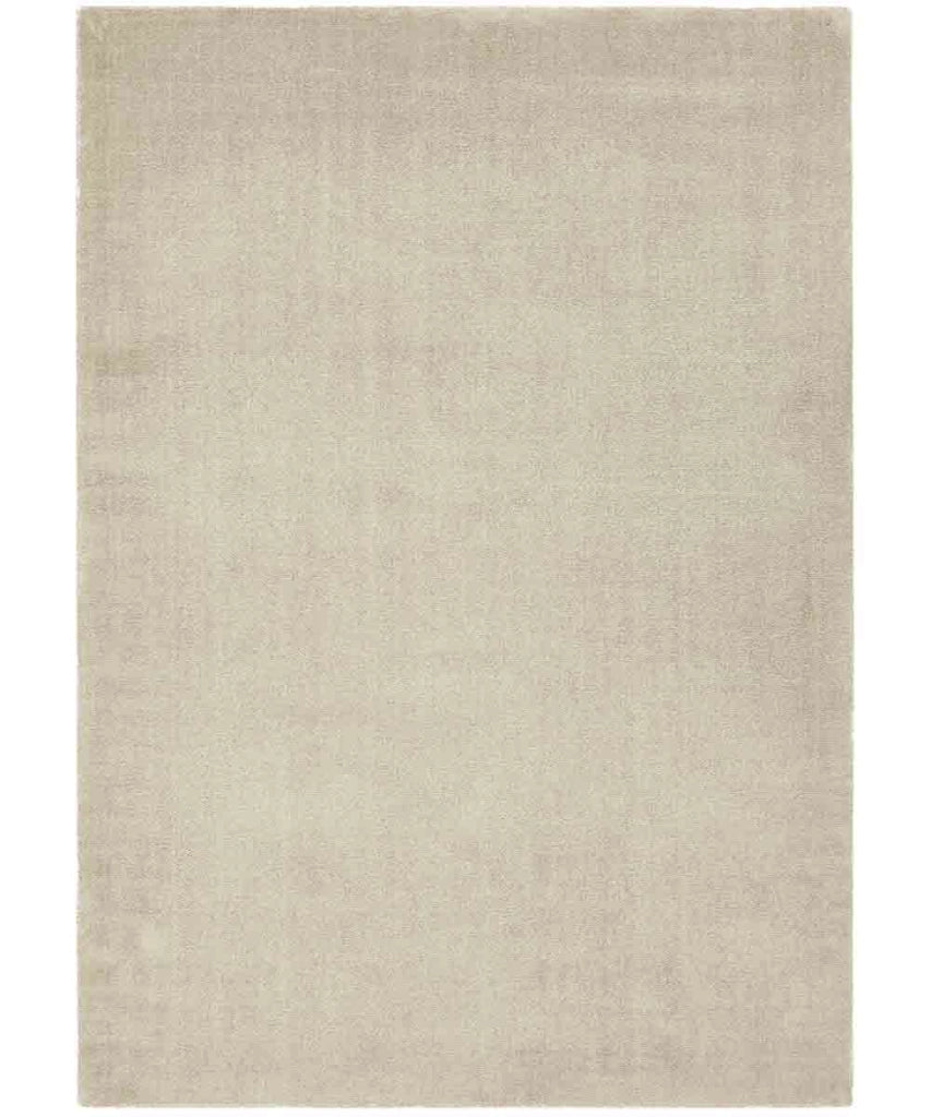 Tappeto FEEL BEIGE cm.160x230 tinta unita moderno, pelo morbido resistente e lavabile in lavatrice