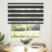 Tenda a rullo | Tenda avvolgibile Zebra Nero Larghezza Tessuto 125,9 cm Poliestere