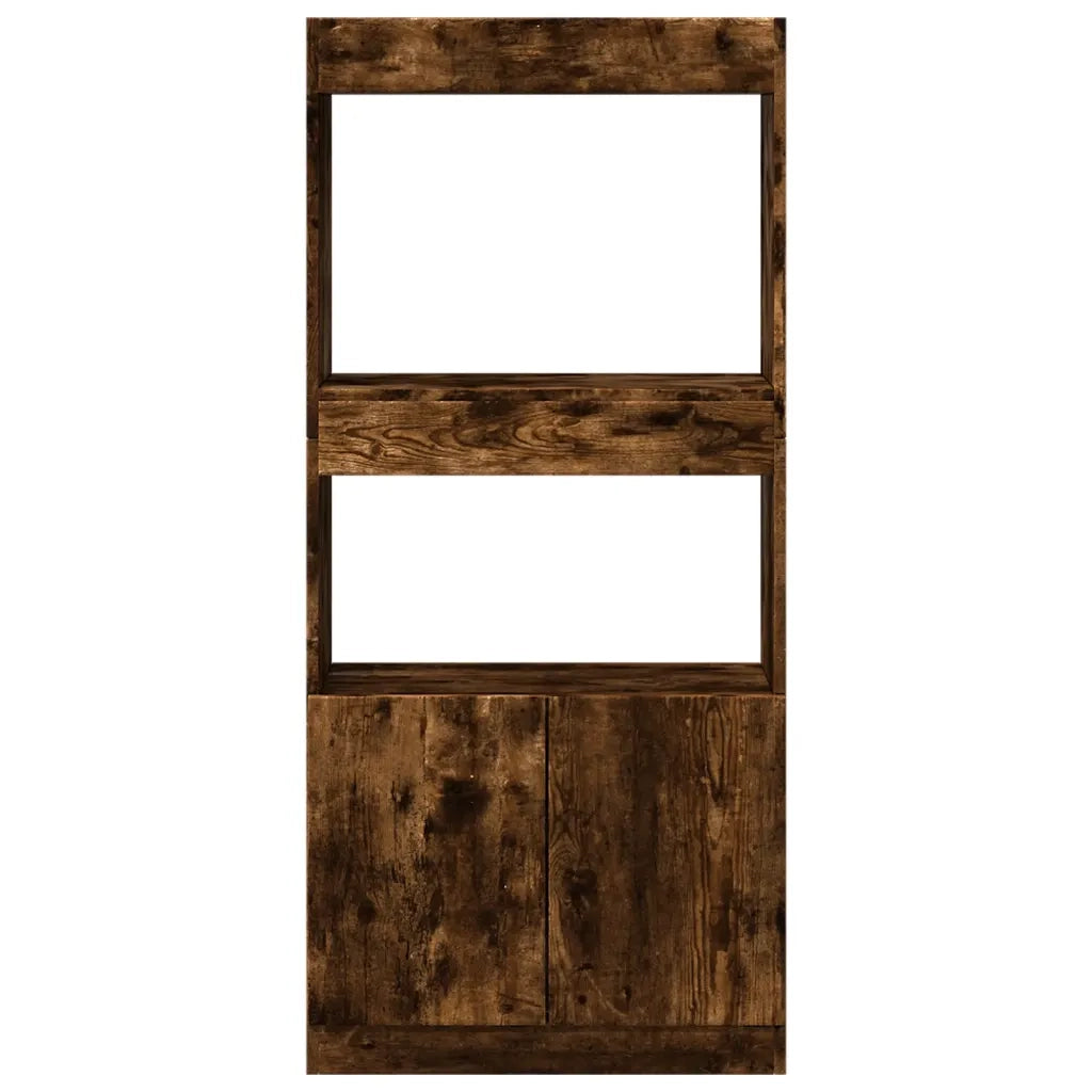 Credenza Rovere Fumo 63x33x140 in Truciolato 855110