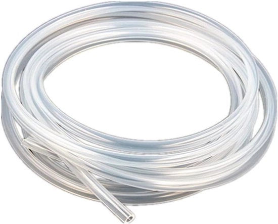 Tubo di Silicio 5mm ID 7mm OD 10ft Translucido - Gomma - Tubo - Sicuro per l'Alimentazione - Sonda di Raffreddamento per Pompaggio 3m - Adatto a - Modello Translucido