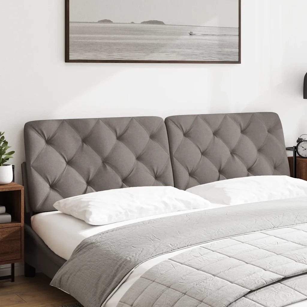 Cuscino Testiera Tortora 180 cm in Tessuto 4019237