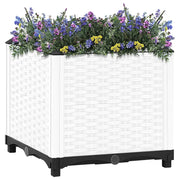 Fioriera Rialzata-Vaso da Esterno-Fioriera Elevata 40x40x38 cm in Polipropilene 919313
