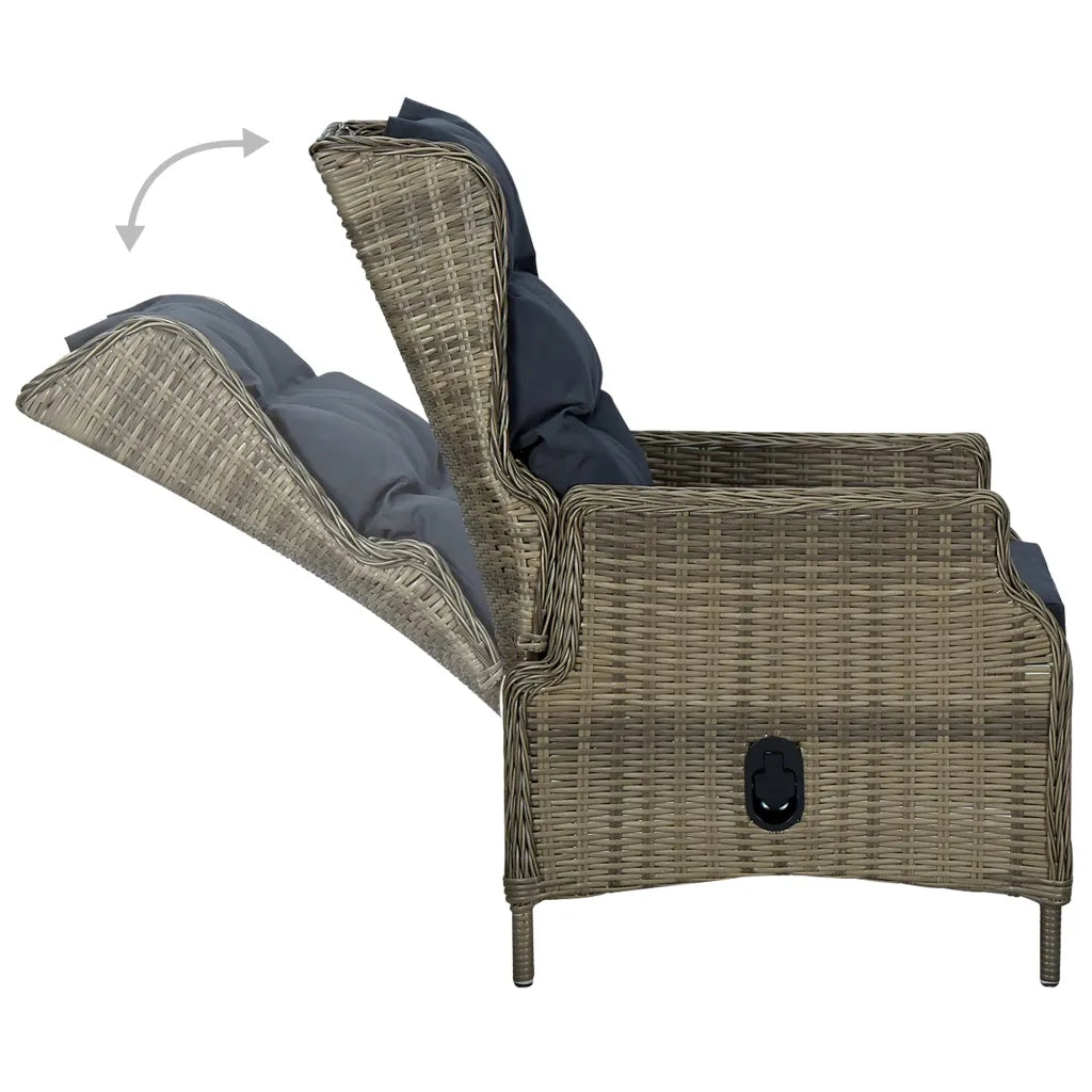 Set Mobili da Pranzo per Giardino 5 pz Marrone 3068730