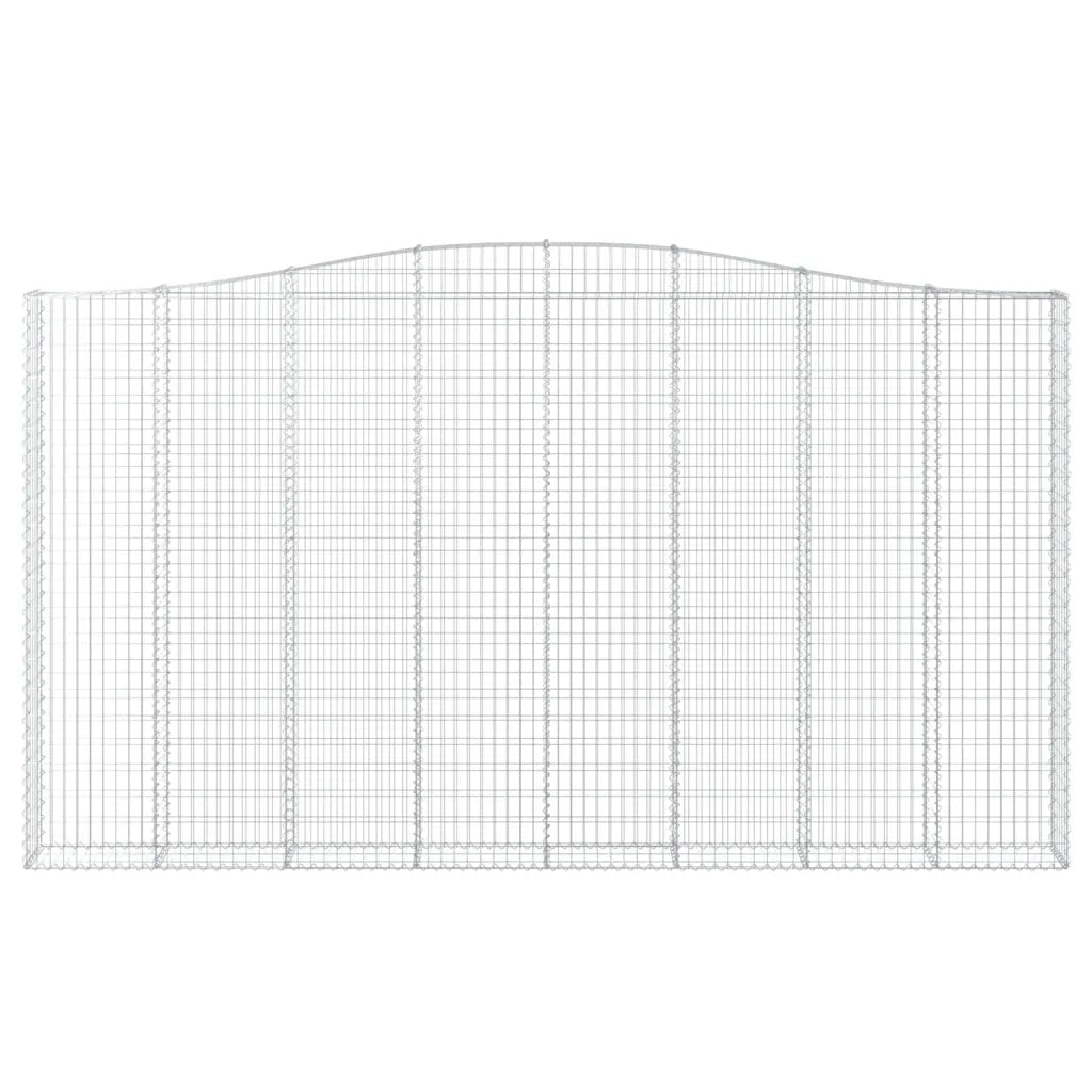 Cesto Gabbione ad Arco 400x30x220/240 cm Ferro Zincato 153411